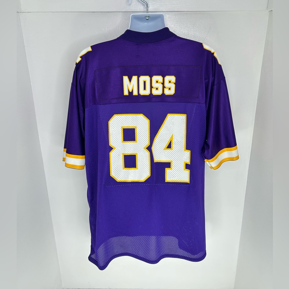 Minnesota Vikings Puma Jersey Men's XL NFL Randy Moss #84 Vintage 90s Y2K *READ - Picture 9 of 15